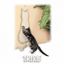 Škrábadlo závěsné tvar kočka 35x69cm - béžové TRIXIE