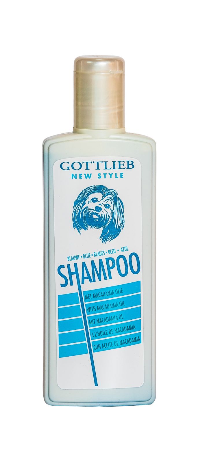 Gottlieb Blue šampon 300ml - vybělující s makadamovým olejem Beeztees
