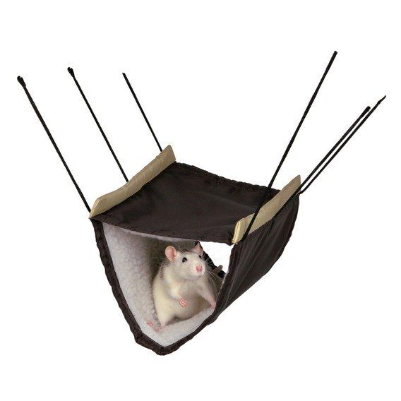 Závěsný pelíšek z nylonu s beránkem 2 podlažní-fretka,potkan TRIXIE