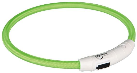 Svítící kroužek USB na krk XS-S 30 cm zelená TRIXIE