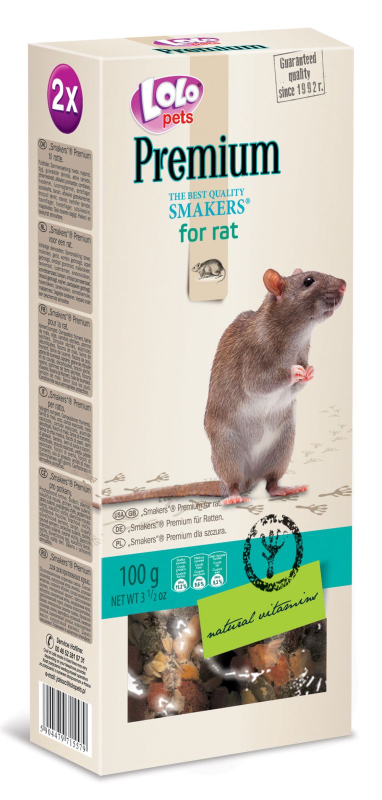 LOLO PREMIUM SMAKERS 2 klasy pro potkany 100 g