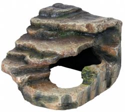 Rohová skála s jeskyní - pouštní step 27x21x27 cm