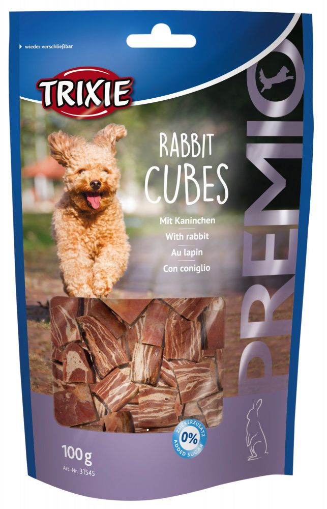 Premio RABBIT CUBES kostky s králíkem 100 g TRIXIE