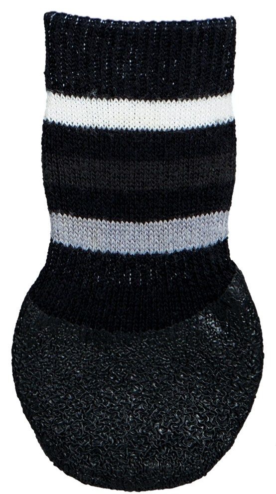 Protiskluzové ponožky černé L, 2 ks pro psy bavlna/lycra TRIXIE
