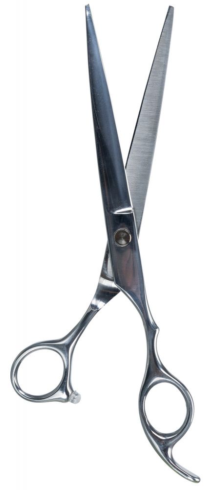Profesionální kovové nůžky dlouhé, s nastavit. šroubem 20 cm TRIXIE
