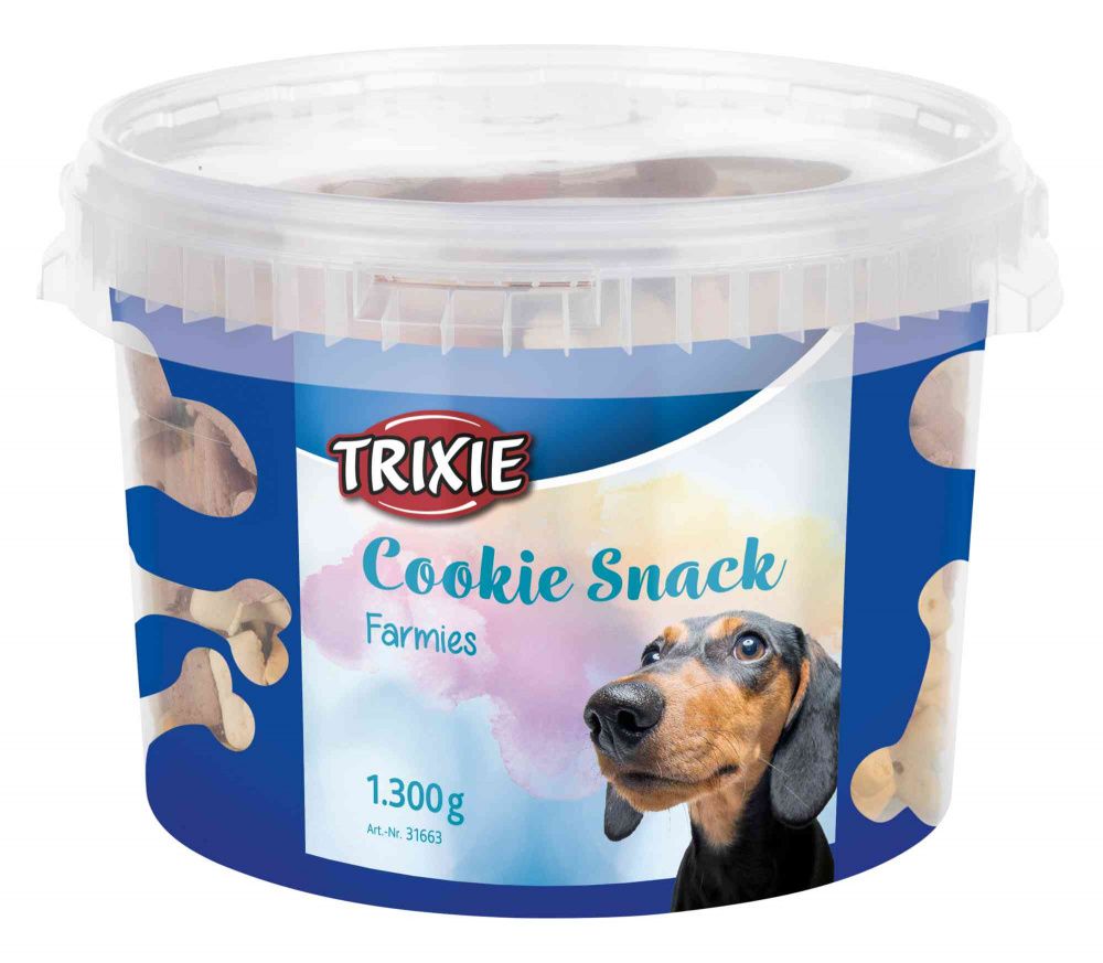 Cookie Snack Farmies v plastovém kyblíku 1300g TRIXIE