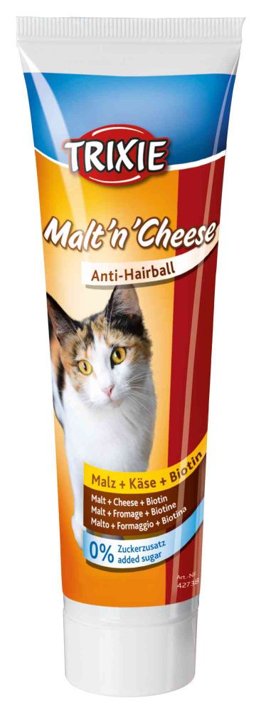 Malt'n'Cheese anti-hairball, se sladem,sýrem a biotinem 100g TRIXIE