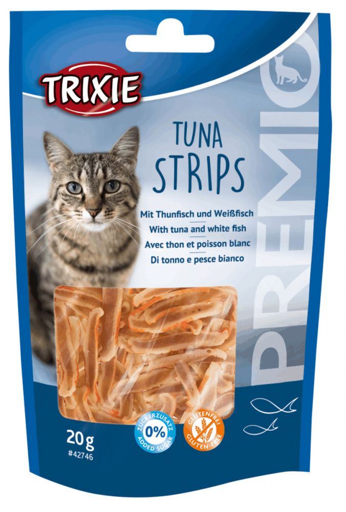 PREMIO Tuna Strips - pásky s tuňákem, 20g TRIXIE