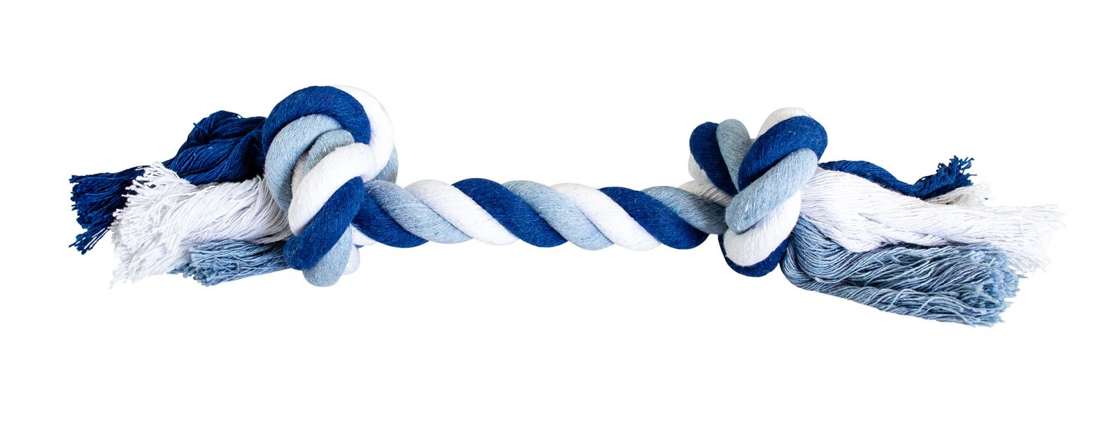  Uzel HipHop bavlněný 2 knoty 25 cm / 75 g tm.modrá, sv.modrá, bílá