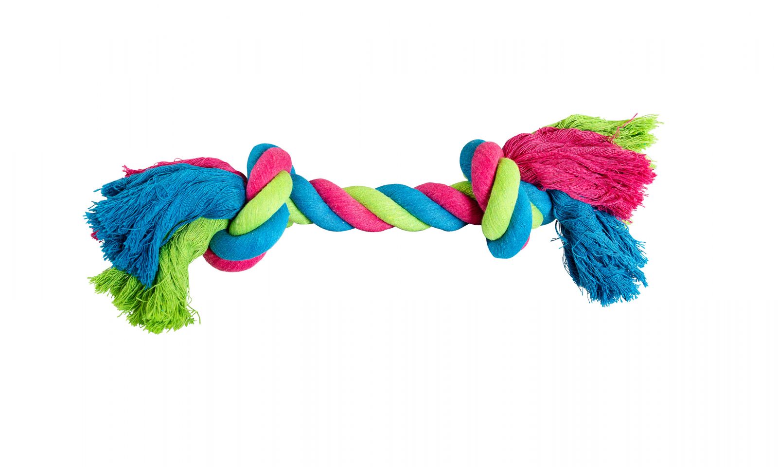 Uzel HipHop bavlněný 2 knoty 41 cm / 460 g růžová, modrá, zelená HipHop Dog