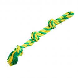 Dvojité lano HipHop bavlněné 3 knoty 60 cm / 450 g limetková, zelená HipHop Dog