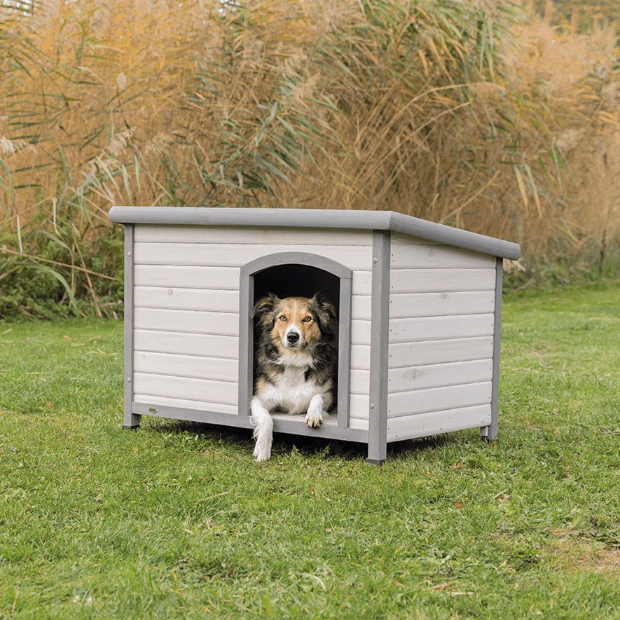 Natura bouda pro psa s rovnou střechou M-L 104 x 72 x 68 cm, šedá TRIXIE