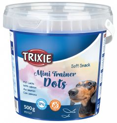 Soft Snack Mini Trainer Dots, miniválečky s lososem, 500g kyblík TRIXIE