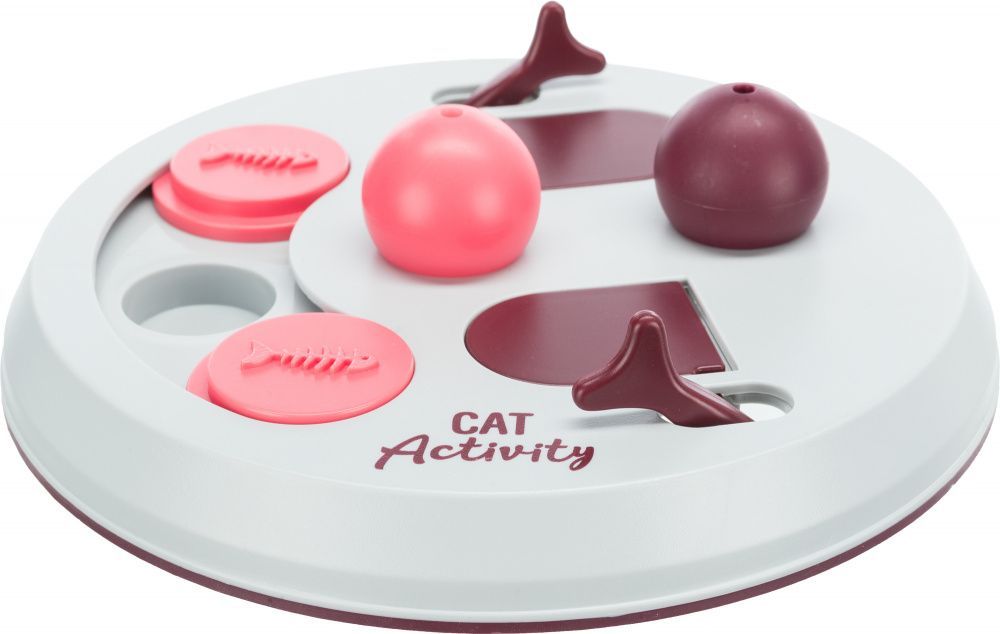Cat Activity FLIP BOARD, strategická hra, ø 23, vínová/růžová/šedá TRIXIE