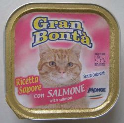 GRAN BONTA paštika s lososem pro kočky 100g Monge